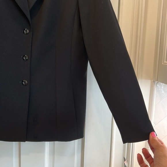 Collections for Le Suit NWT Black Lined Fitted Blazer w/ Front Pockets sz10 NWT - Picture 8 of 11